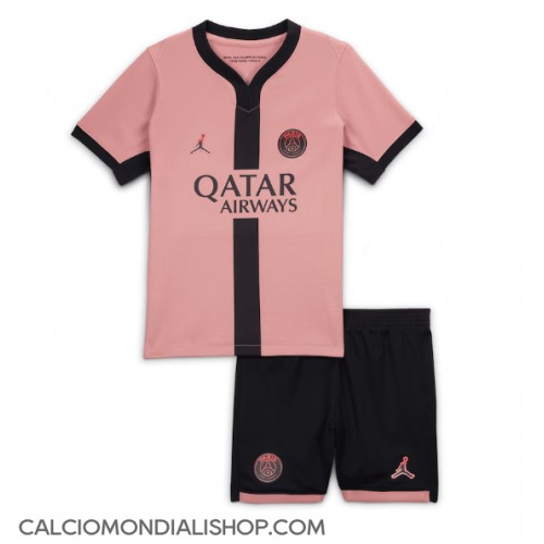 Maglie da calcio Paris Saint-Germain Terza Maglia Bambino 2024-25 Manica Corta (+ Pantaloni corti)